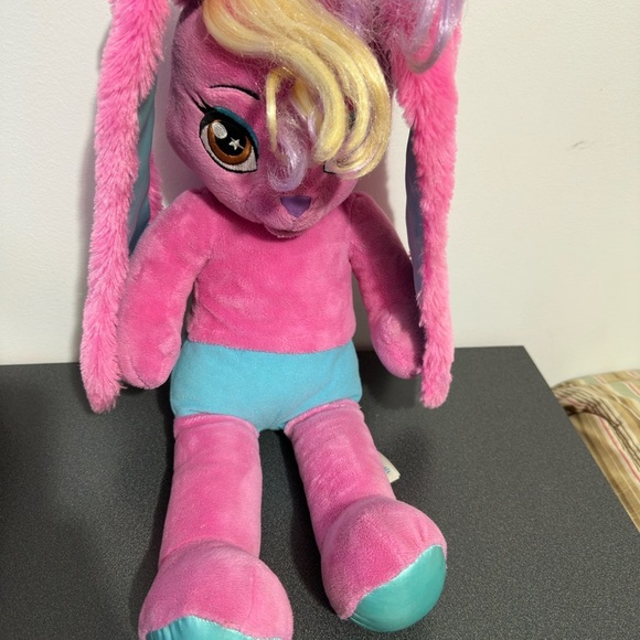BAB Build A Bear Honey Girl HG Risa Pink Rock Star Bunny Rabbit Plush 20" - Picture 4 of 8